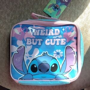 🌲Disney Stitch Kids Lunch Bag - Blue and Pink